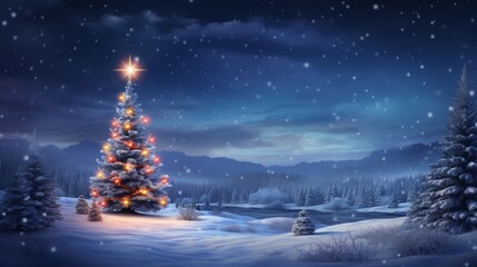 Spirit of Christmas through this enchanting scene, ready for your message