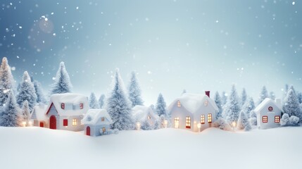 Warmth of the season through charming Christmas scene with copy space