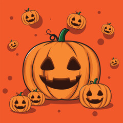 Halloween character logo simbol