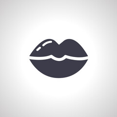 Lips icon. Sensual Lips Icon, kiss icon