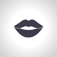 Lips icon. Sensual Lips Icon, kiss icon