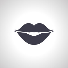 Lips icon. Sensual Lips Icon, kiss icon
