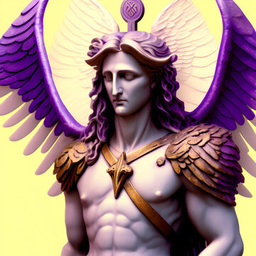 Archangel Zadkiel - Angel of Mercy and Compassion, Generative AI Illustration