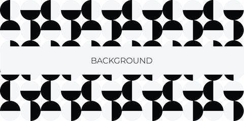 abstract monochrome seamless geometric pattern background for business or corporate presentation. Vector illustration	