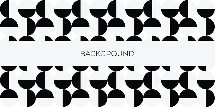 abstract monochrome seamless geometric pattern background for business or corporate presentation. Vector illustration	