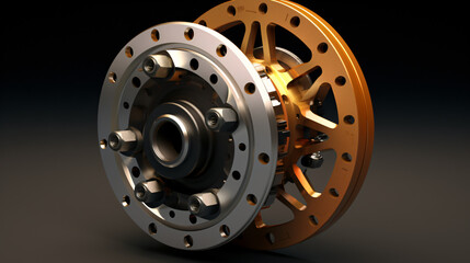 Brake disk and a wheel hub