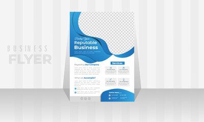 Modern  stylish flyer design template. 