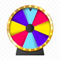 Obraz premium Wheel of fortune banner. Spinning casino wheel