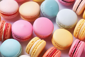 Obraz premium colorful delicious macarons