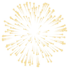 Fototapeta premium Transparent Fireworks Element. Sparkles Star. Radiance flash rays
