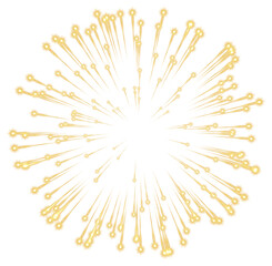 Transparent Fireworks Element. Sparkles Star. Radiance flash rays