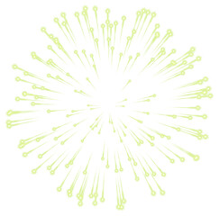 Obraz premium Transparent Fireworks Element. Sparkles Star. Radiance flash rays