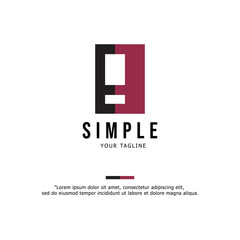 Door logo. Minimalist. Simple logo vector illustration