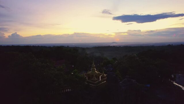 Preah Kral Stupa And Temples At Kulen Mountain