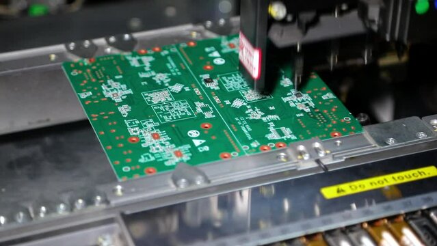 the motherboard is soldered by the machine