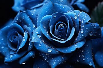 blue flower wallpaper widescreen, blue wallpaper, blue floral, blue pictures, blue rose wallpaper, 