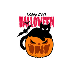 vector design for Halloween themed clothing store t-shirt suitable for your brand and Halloween event