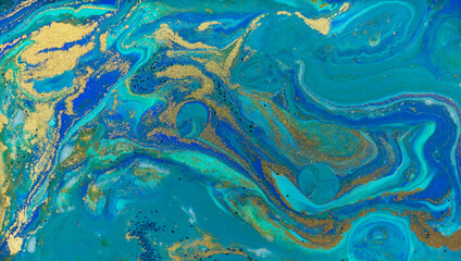 Beautiful Artwork Blue Hand Drawn Pattern