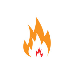 Modern fire logo or icon design. Vector illustration