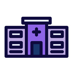 Fototapeta premium Hospital Icon