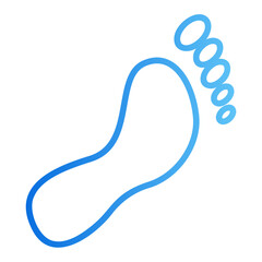 footprint gradient icon