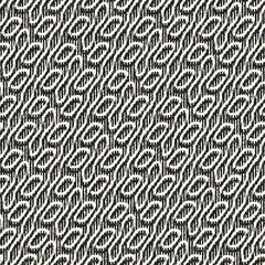 Monochrome Distressed Knit Textured Ornate Pattern