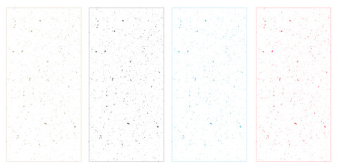 Grainy dust four collection of set. Vector grunge texture. Abstract grainy background
