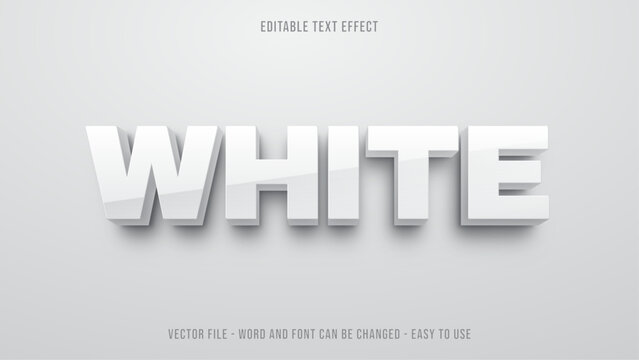 Editable text effect bold white mock up