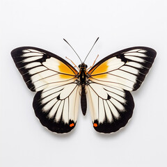 Bright tropical butterfly.  3D illustration digital art design, generative AI