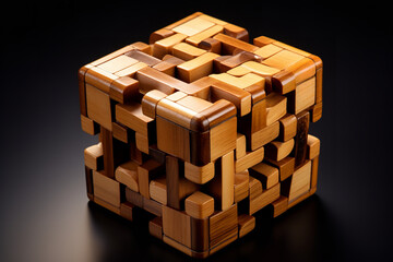 A mystifying puzzle box, altering its form as pieces shift, hinting at secrets awaiting the worthy solver