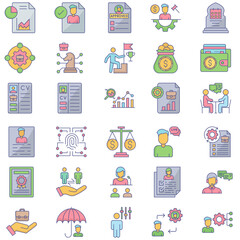 Human Resources Icon Pack set