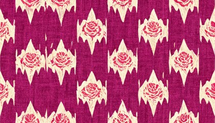 ikat seamless pattern