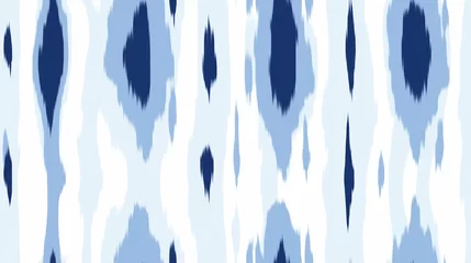 Kissenbezug ikat seamless pattern backgrounds © Gallaryyaya