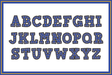 Obraz premium Versatile Collection of Little Star Alphabet Letters for Various Uses