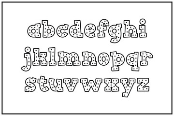 Versatile Collection of Little Star Alphabet Letters for Various Uses