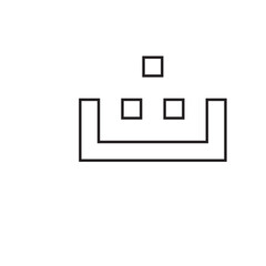 Kufi font outline