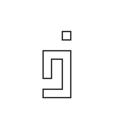 Kufi font outline