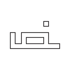 Kufi font outline