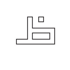 Kufi font outline