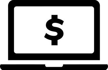 Online earnings icon