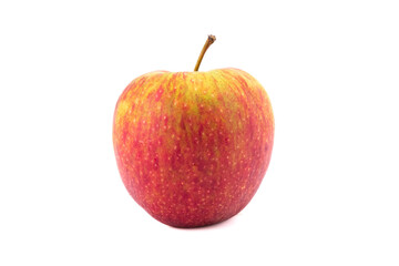 Ripe red apple isolated on white background. Red apple on white
