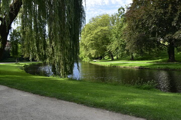 Gewässer im Park in Celle