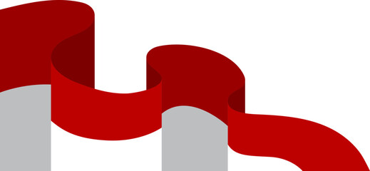 Indonesia Flag Ribbon