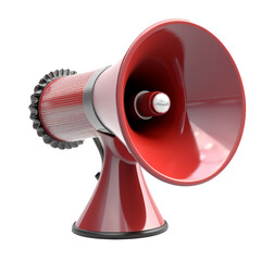 3d megaphone isolated on white attention icon hiring jon