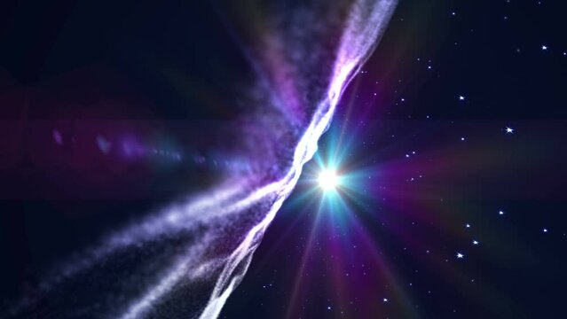 space abstract light flare 4k