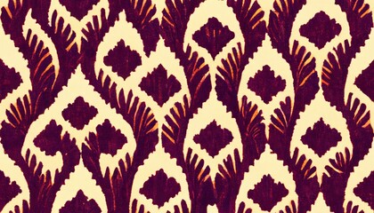 Ikat seamless pattern traditional pattern background. Beautiful Ethnic abstract ikat art. rug texture vector ethnic tribal pattern seamless in decoration.