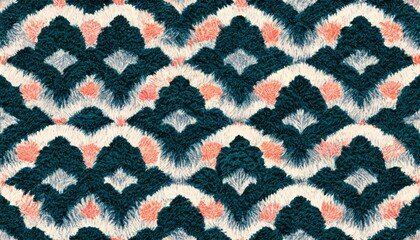 Ikat seamless pattern traditional pattern background. Beautiful Ethnic abstract ikat art. rug texture vector ethnic tribal pattern seamless in decoration.