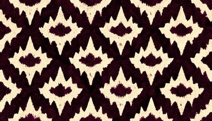 Ikat seamless pattern traditional pattern background. Beautiful Ethnic abstract ikat art. rug texture vector ethnic tribal pattern seamless in decoration.