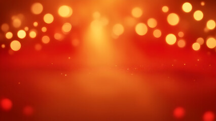 Orange Christmas bokeh background