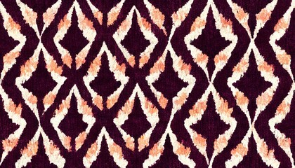 Ikat seamless pattern traditional pattern background. Beautiful Ethnic abstract ikat art. rug texture vector ethnic tribal pattern seamless in decoration.